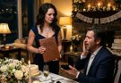 He Asked for a Divorce on Their Anniversary and Lost the One Thing He Thought He Could Steal The night Ethan Caldwell handed his wife divorce papers as an anniversary gift, the entire rooftop restaurant watched Grace’s heart break, but no one noticed the phone call that would ruin him.