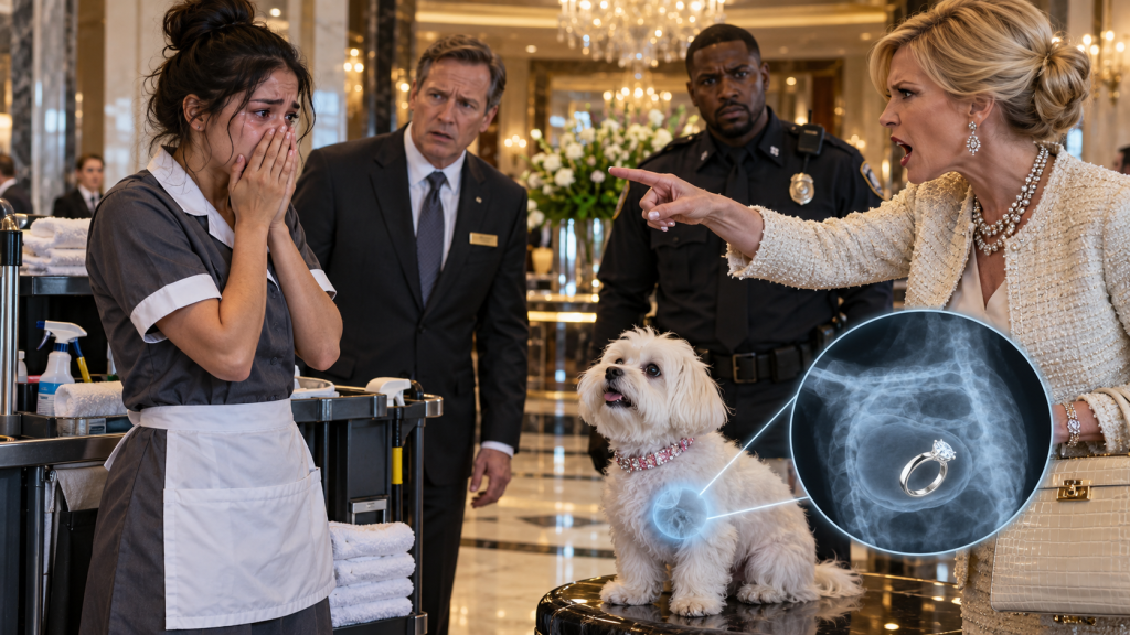 PART 1 – The Afternoon a Five-Thousand-Dollar Ring Vanished, One Guest’s Accusation Turned My Ordinary Housekeeping Shift Into a Fight for Everything